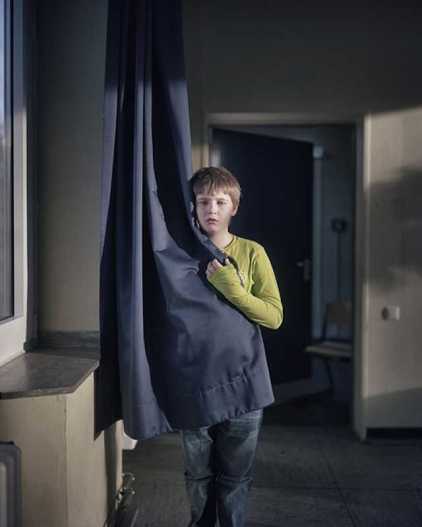 Heiko Tiemann 'Boy with Drape' 2014, From the series 'Infliction'
